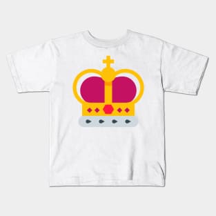 Royal Queen Crown Pattern Kids T-Shirt